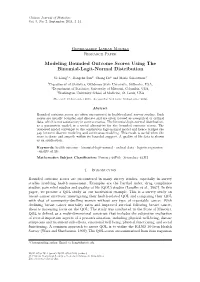 Modeling Bounded Outcome Scores Using the Binomial-Logit-Normal Distribution