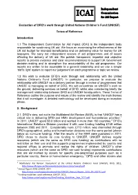 ICAI Commission for Aid Impact
