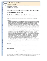 NIH Public Access Author Manuscript Epigenetics