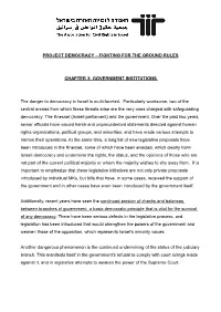Project Democracy – Fighting for the Ground Rules