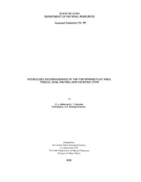 STATE of UTAH DEPARTMENT of NATURAL RESOURCES Technical
