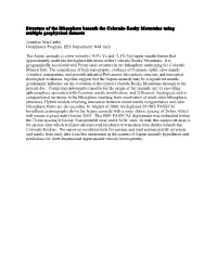 Structure of the Lithosphere Beneath the Colorado Rocky Mountains Using Multiple Geophysical Datasets