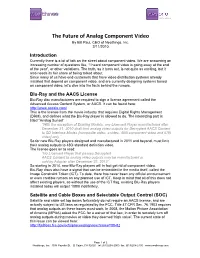 The Future of Analog Component Video by Bill Paul, CEO of Neothings, Inc