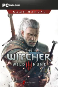 The Witcher 3 Wild Hunt Game Manual