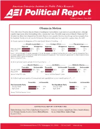 To View This Issue of Political Report As An