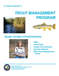 Trout Management Area Brochure