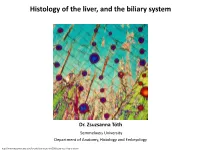 Histology of the Liver, and the Biliary System
