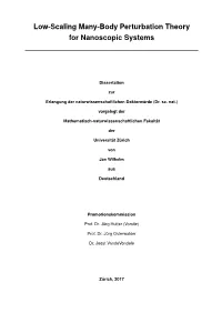 Low-Scaling Many-Body Perturbation Theory for Nanoscopic Systems