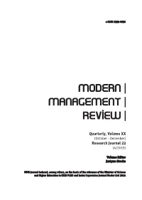 Modern | Management | Review |
