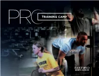 PROTRAINING CAMP Table of Contents