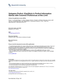 Subgame-Perfect Ε-Equilibria in Perfect Information Games With
