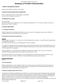 Summary of Product Characteristics