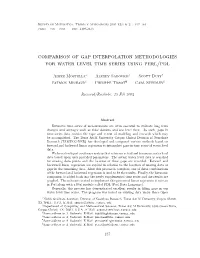Comparison of Gap Interpolation Methodologies for Water Level Time Series Using Perl/Pdl