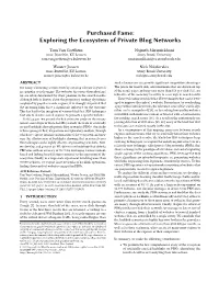 Exploring the Ecosystem of Private Blog Networks