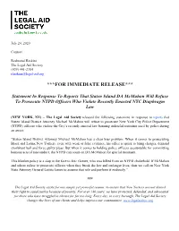 For Immediate Release***