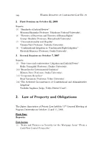 2. Law of Property and Obligations