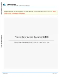 Concept Project Information Document