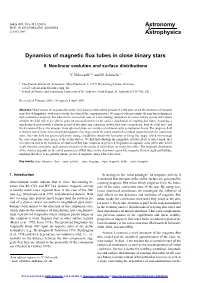 Dynamics of Magnetic Flux Tubes in Close Binary Stars
