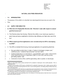 NATURAL GAS-FIRED RESOURCES 1.0 INTRODUCTION the Purpose