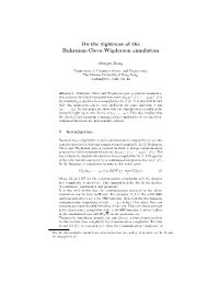 On the Tightness of the Buhrman-Cleve-Wigderson Simulation