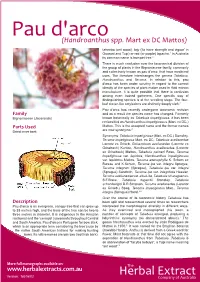 Pau D'arco(Handroanthus Spp