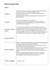 Practise Analysis Task – Brazil