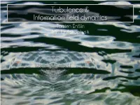 Turbulence & Information Field Dynamics