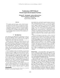 Verification of RNN-Based Neural Agent-Environment Systems