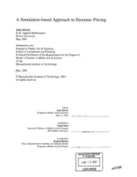 A Simulation-Based Approach to Dynamic Pricing