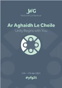 Ar Aghaidh Le Cheile Unity Begins with You