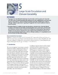 Large-Scale Circulation and Climate Variability KEY FINDINGS