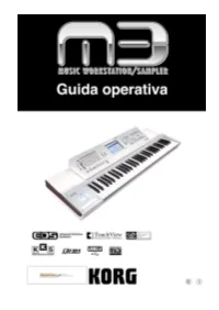 Manuale Korg M3