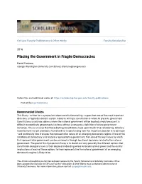 Placing the Government in Fragile Democracies