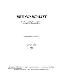Beyond Duality 1C.Wps