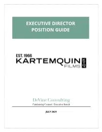 Executive Director Position Guide