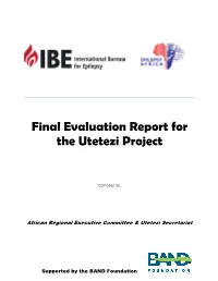 Final Evaluation Report for the Utetezi Project