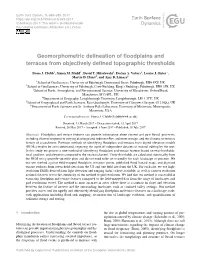 Geomorphometric Delineation of Floodplains and Terraces From