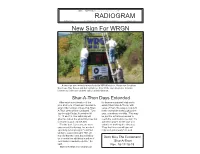RADIOGRAM Number 259 2457 State Rt
