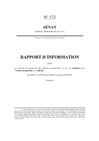 Rapport D´Information