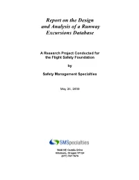 Report on the Design and Analysis of a Runway Excursion Database