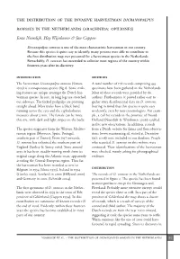 The Distribution of the Invasive Harvestman DICRANOPALPUS