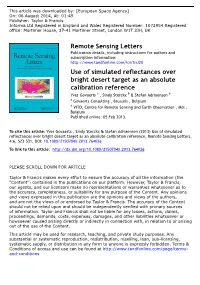 Use of Simulated Reflectances Over Bright Desert