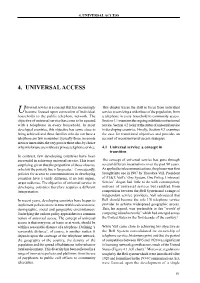 4. Universal Access