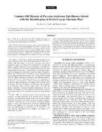 Century-Old Mystery of Puccinia Striiformis Life History Solved with the Identification of Berberis As an Alternate Host