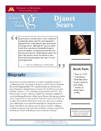 Djanet Sears
