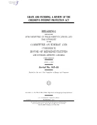 E-Rate and Filtering: a Review of the Children's Internet Protection