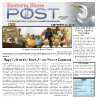 Hogg Left in the Dark About Nunez Contract (Continued on Page 6)