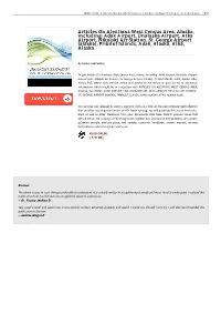 Read PDF \\ Articles on Aleutians West Census Area
