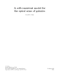 A Self-Consistent Model for the Spiral Arms of Galaxies