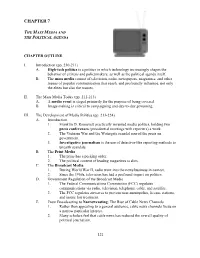 Chapter 7 the Mass Media